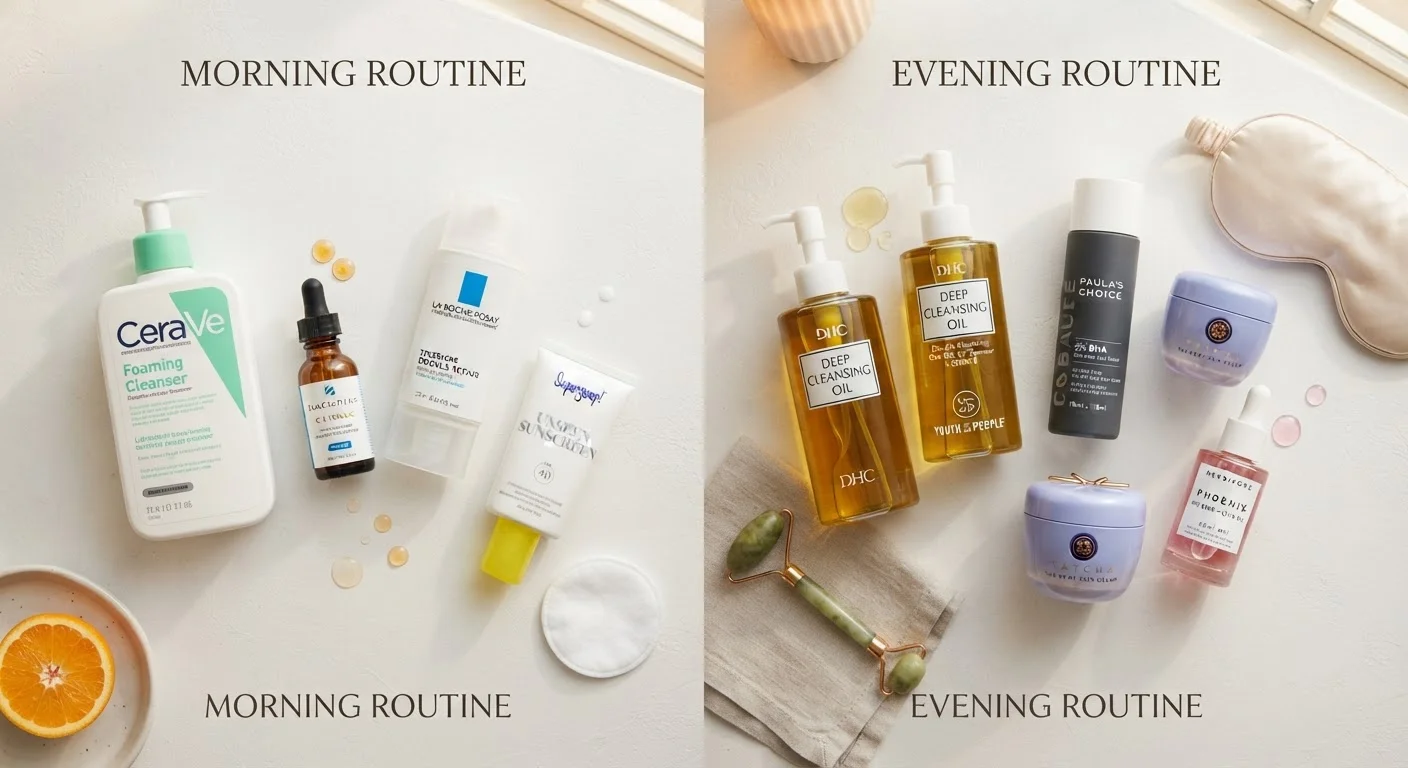 A Morning Skincare Routine vs. a Nighttime One: Why They're Different Jobs
