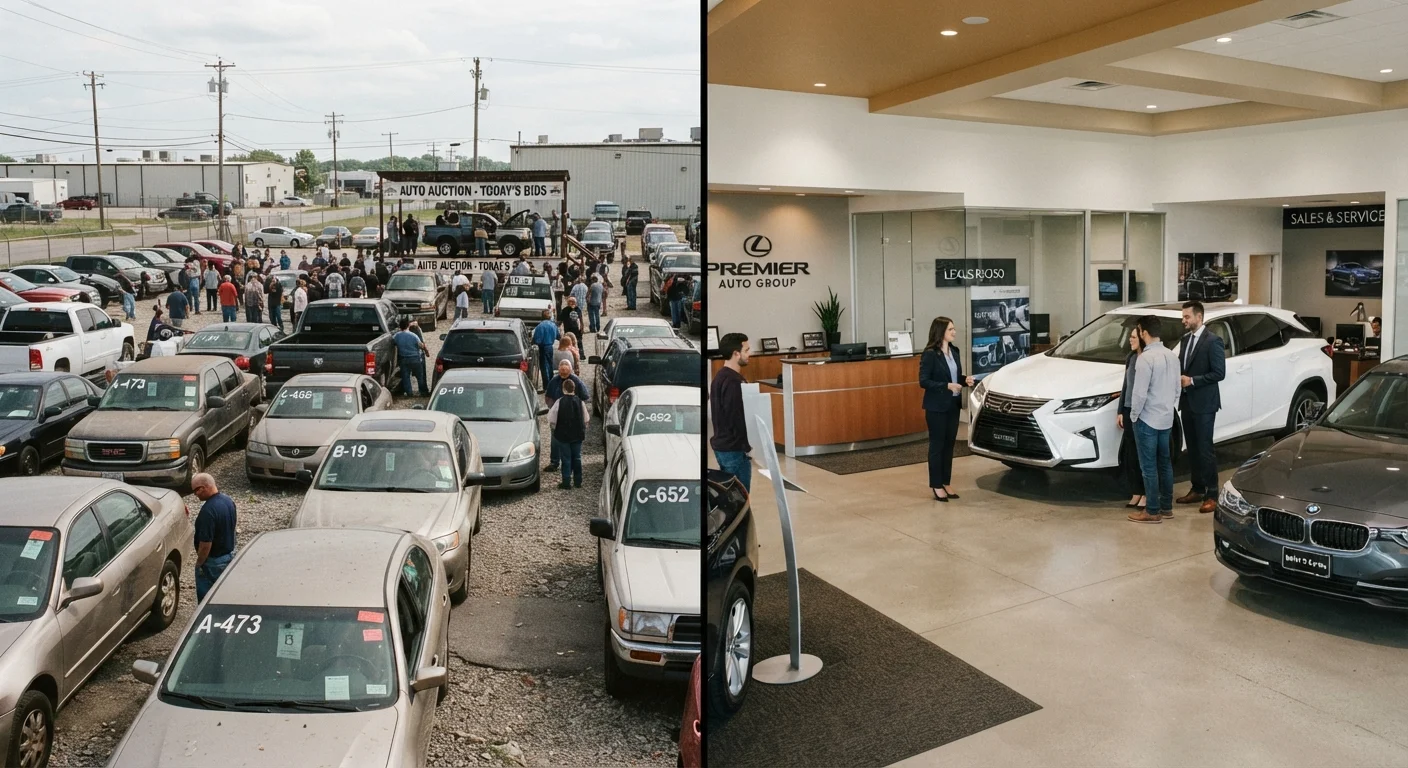 Buying at Auction vs. From a Dealer: Key Differences Explained