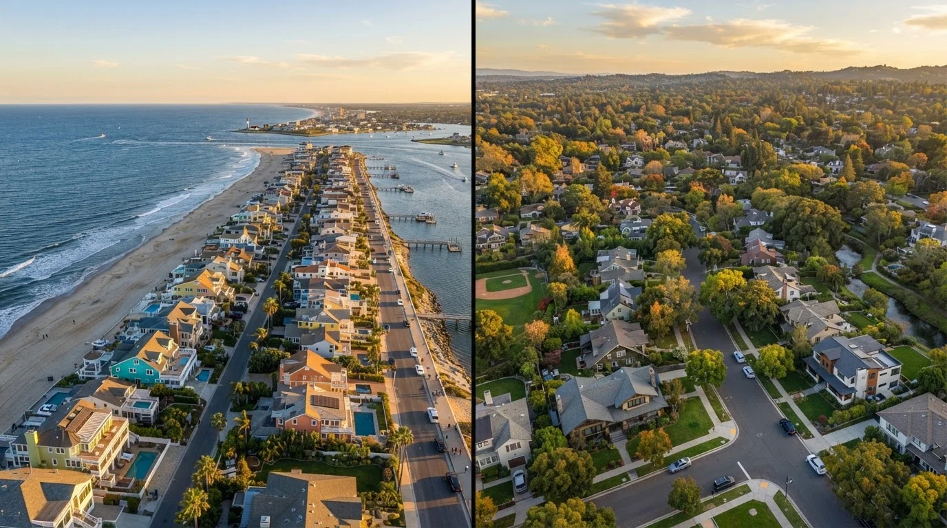 Coastal vs. Inland Neighborhoods: Lifestyle, Risk, and Cost Differences
