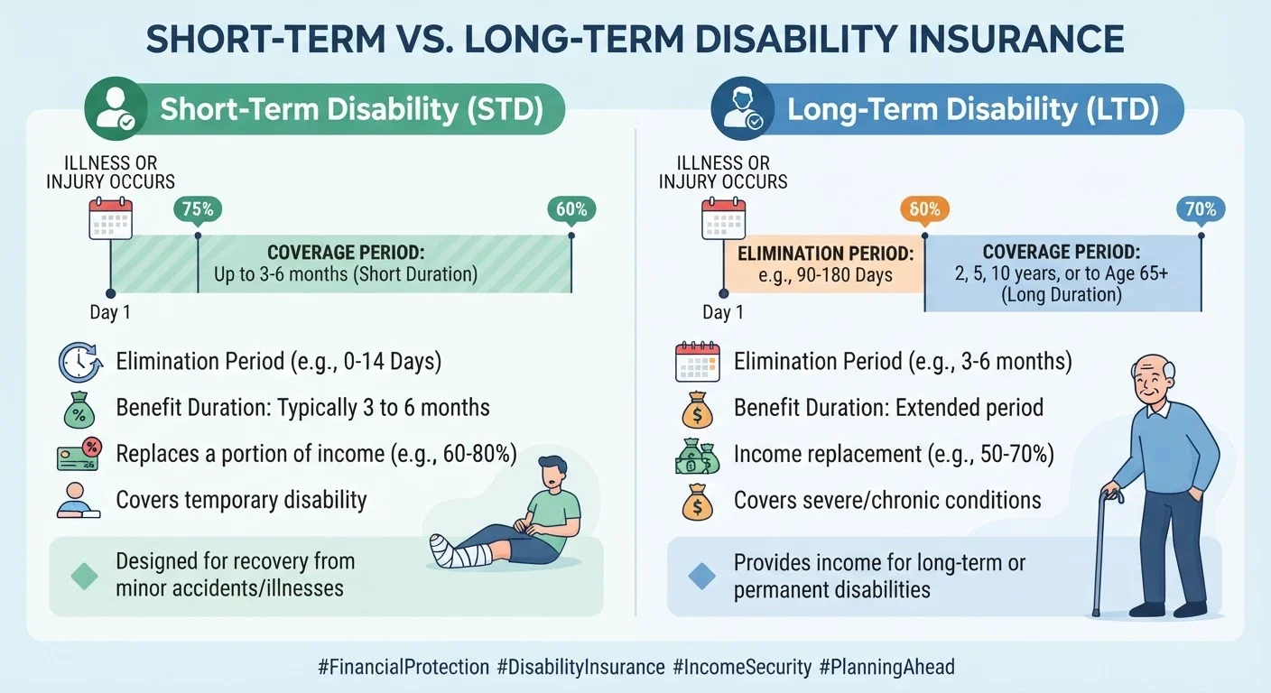 Disability Insurance: Short-Term and Long-Term Coverage Side by Side