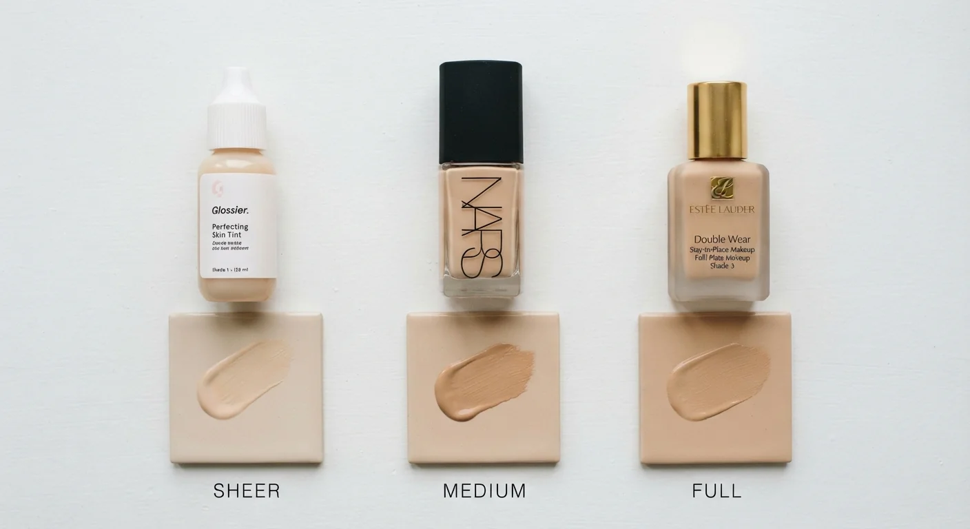 Foundation Coverage Levels Explained: Sheer, Medium, and Full