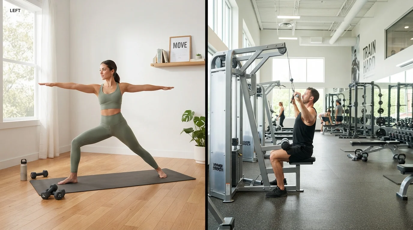 Home Workouts vs. Gym Workouts: A Practical Comparison