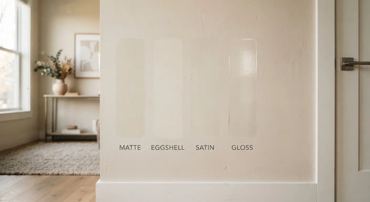Interior Paint Finishes: Matte, Eggshell, Satin, and Gloss Compared