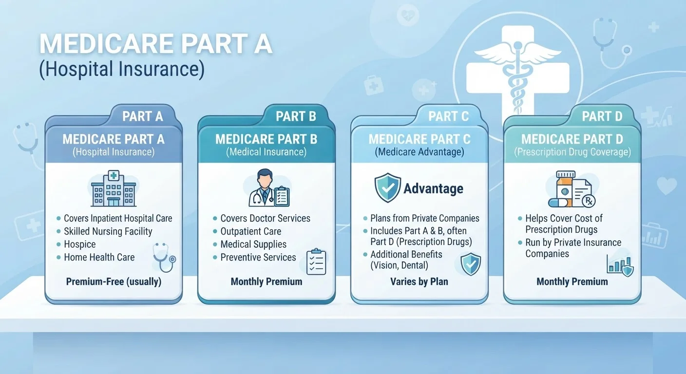 Medicare Parts A, B, C, and D: What Each Section Covers