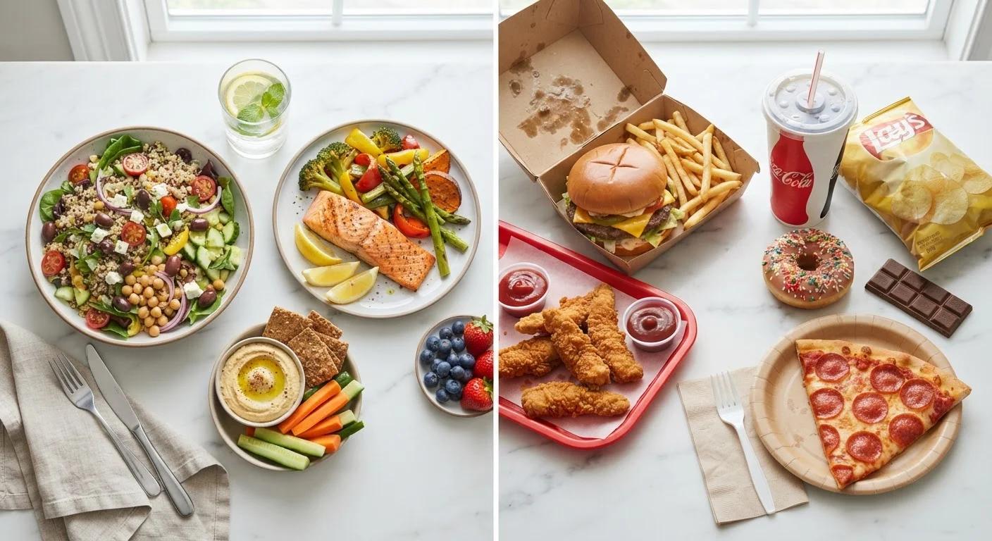 Mediterranean Diet vs. Standard American Diet: A Nutritional Comparison