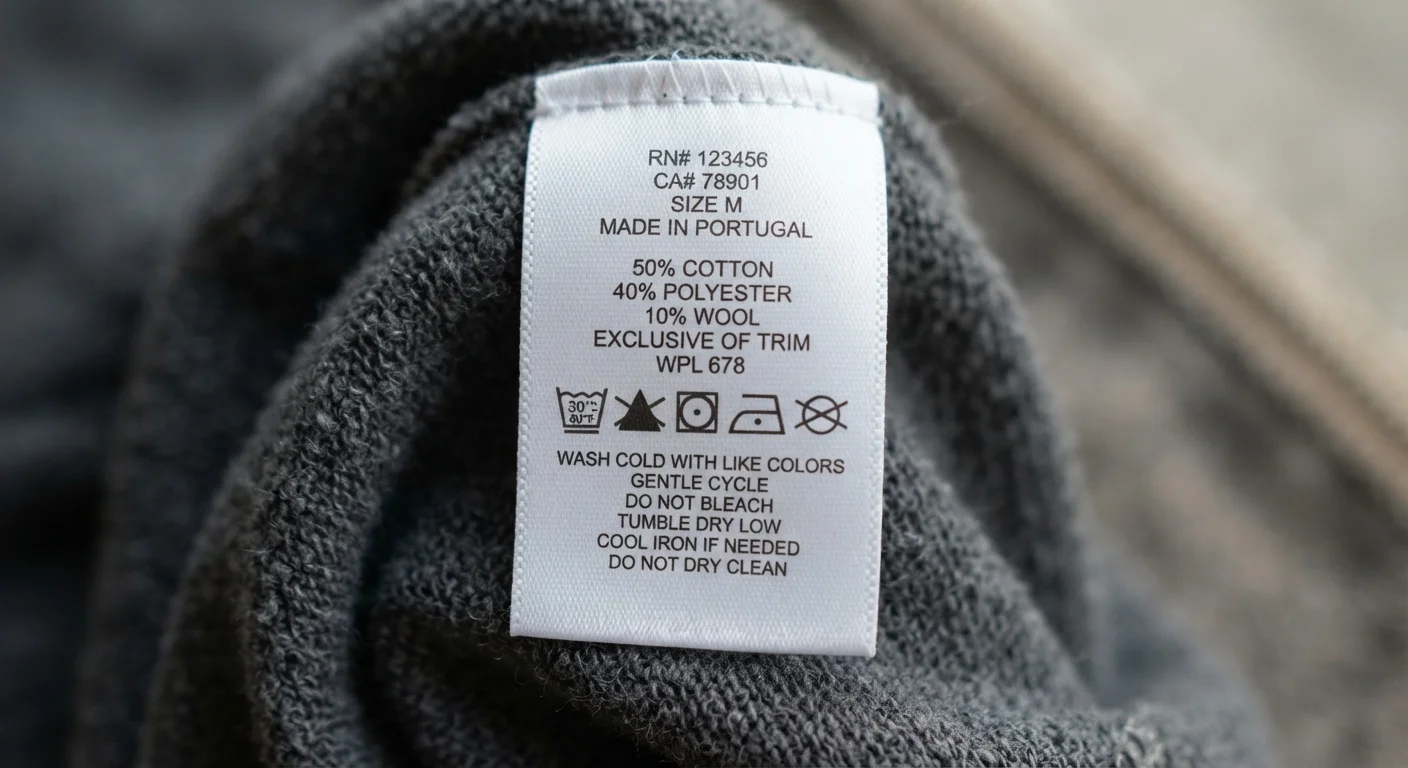 Reading Clothing Labels: Fabric Composition, Care Symbols, and What They Mean
