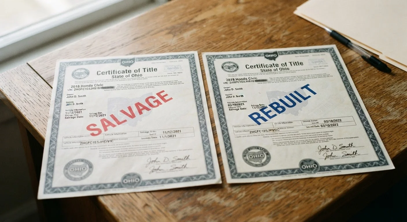 Rebuilt Title vs. Salvage Title: The Difference in Practice