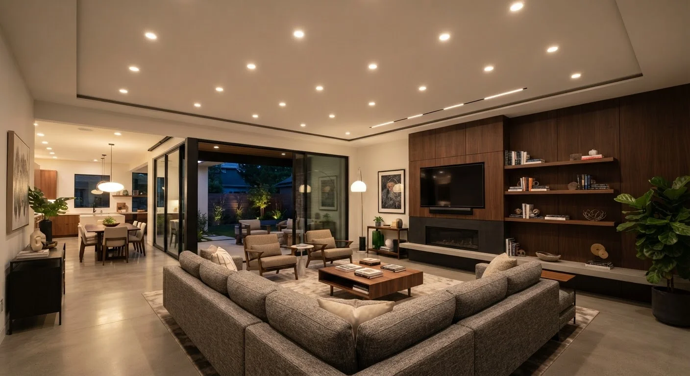 Recessed Lighting: Placement Principles and Sizing for Different Room Types