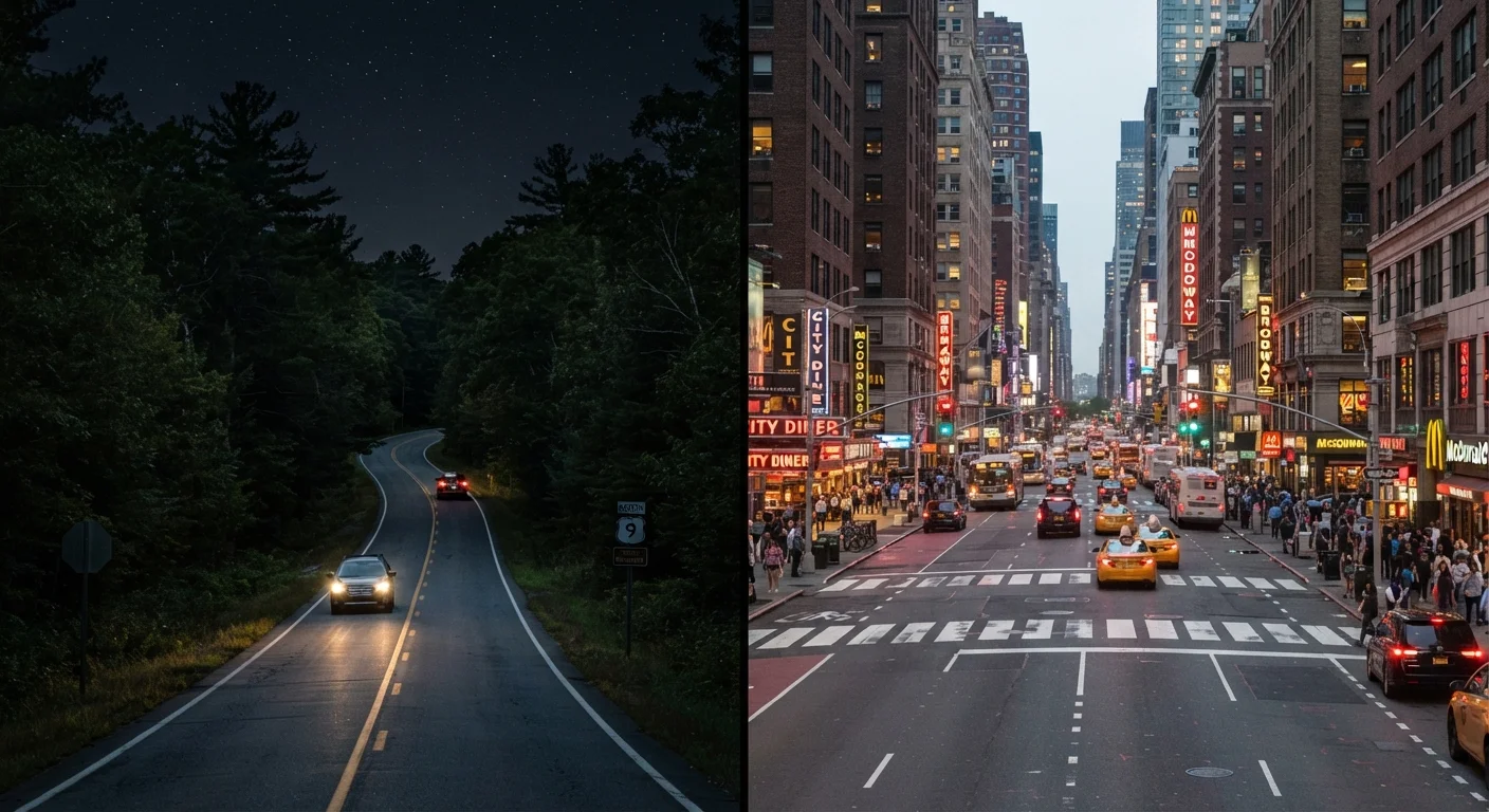 Rural Roads vs. Urban Streets: A Different Set of Driving Hazards