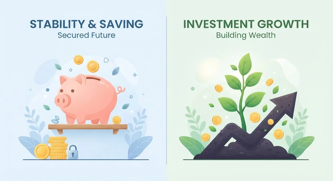 The Difference Between Saving and Investing — and Why It Matters