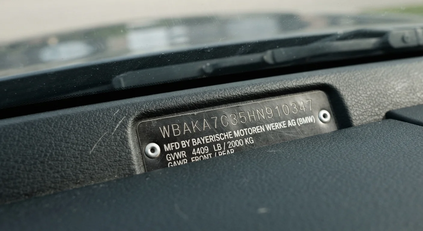 Vehicle Identification Numbers: What the VIN Tells You