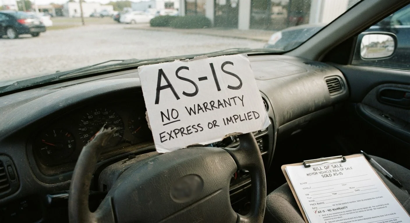 What 'As-Is' Actually Means When Buying a Used Car