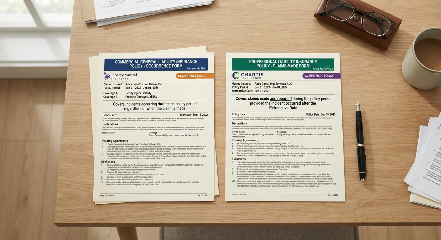 What 'Occurrence' vs. 'Claims-Made' Policies Mean in Liability Insurance