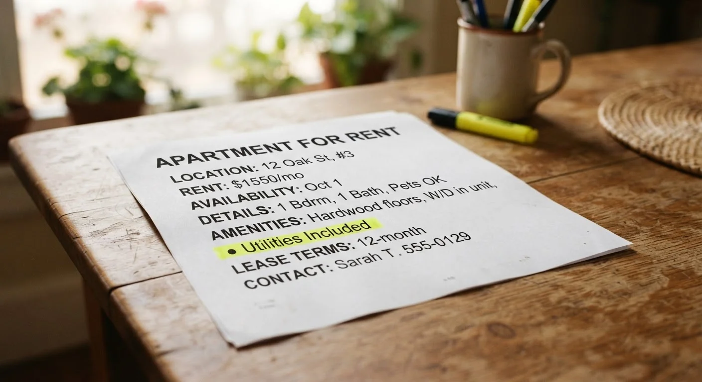 What 'Utilities Included' Really Means in a Rental Listing
