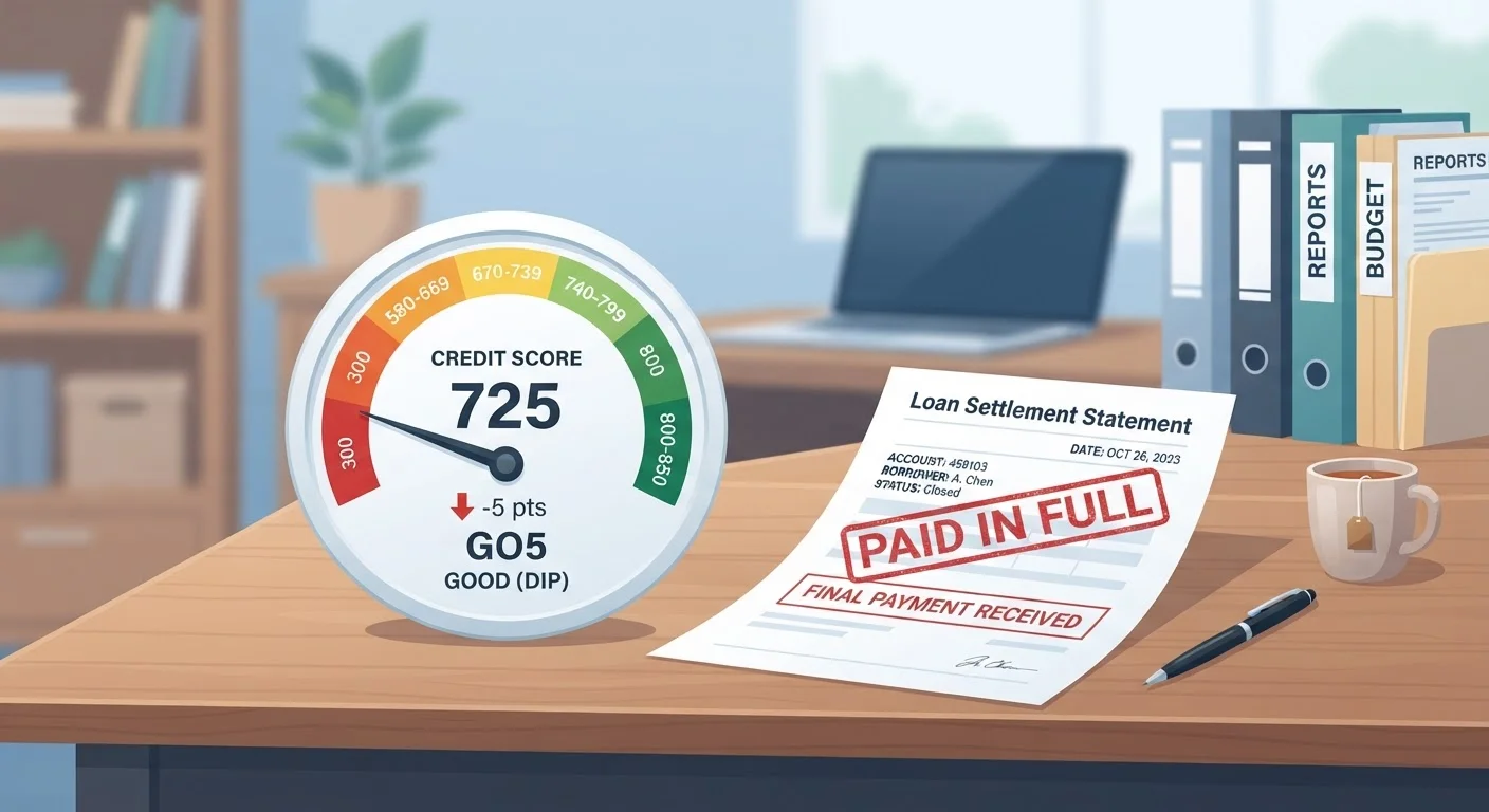 Why Your Credit Score Drops After Paying Off a Loan